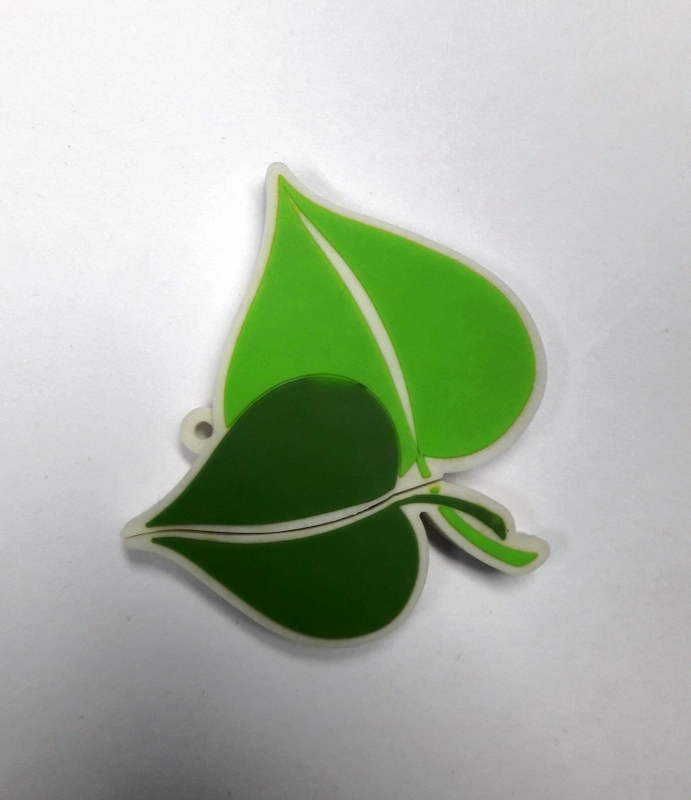 Memoria USB en PVC 2D diseño hoja