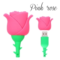 Memoria USB en PVC 3D diseño Rosa