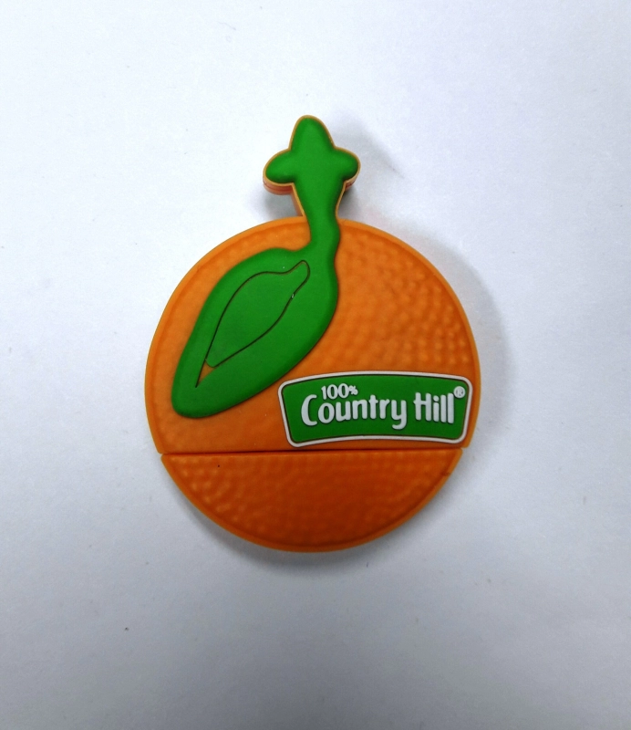 Memoria USB en PVC 2D diseño Naranja