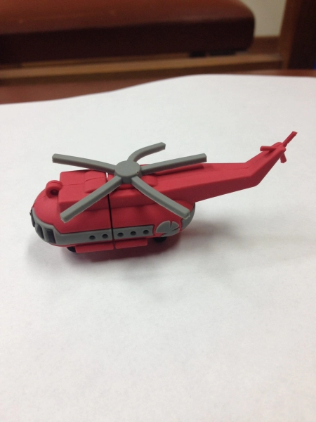 Memoria USB en PVC 3D diseño Helicoptero