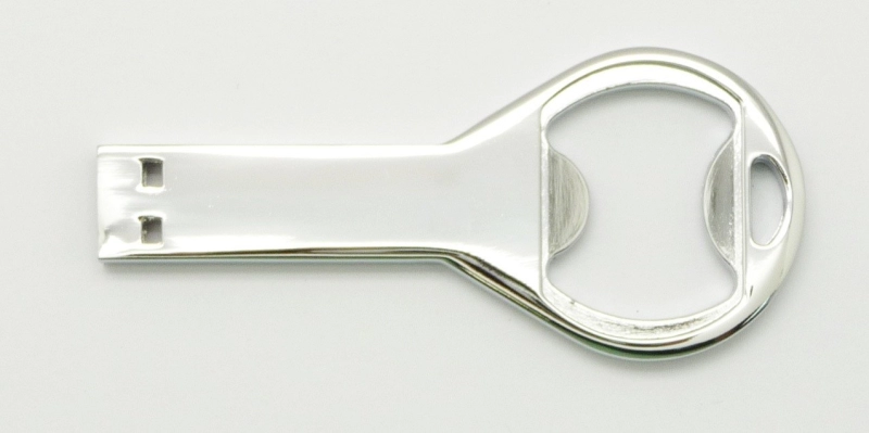 Memoria USB metalica diseño Llave con destapador