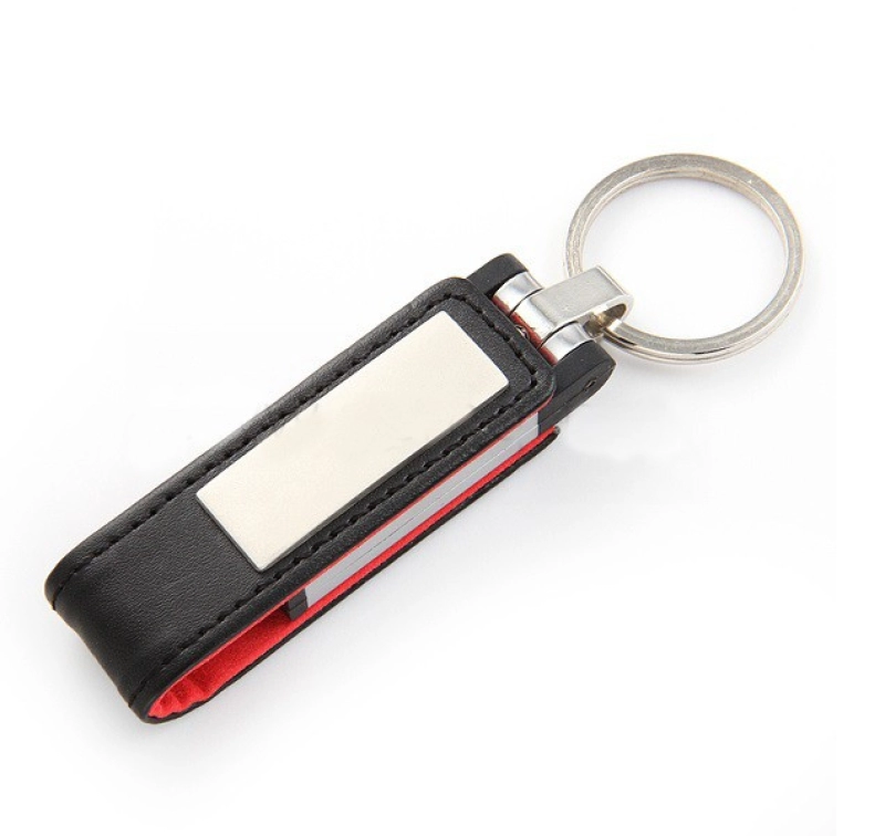 Memoria USB en Cuero y Metal