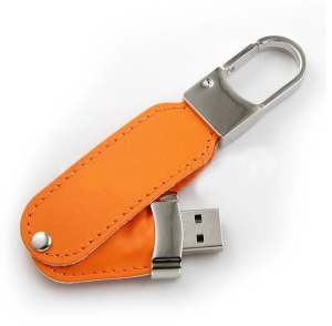 Memoria USB en Cuero y Metal