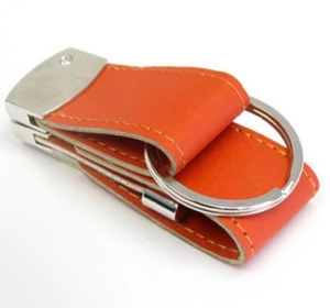 Memoria USB en Cuero y Metal