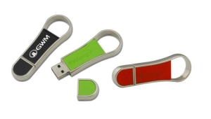 Memoria USB en Cuero y Metal