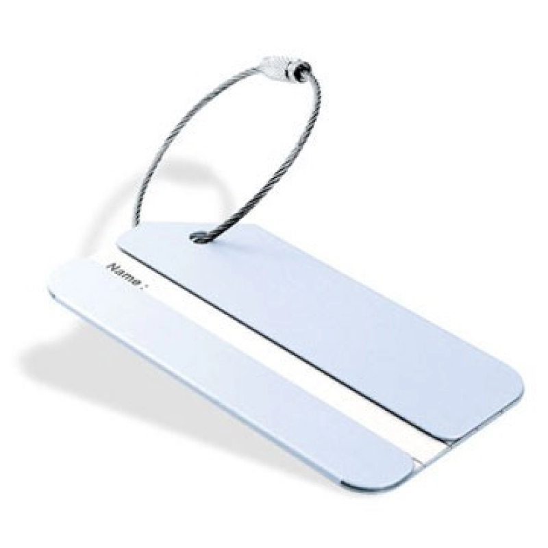 Identificador de Maletas elaborado en Aluminio