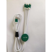 Cable Multiconector x 3 logo iluminado