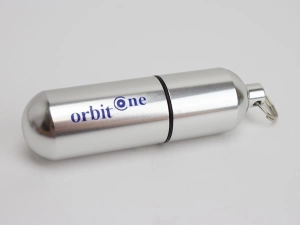 Memoria USB metalica en forma de Capsula