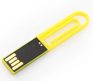 Memoria USB plastica en forma de Clip