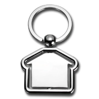Llavero Metalico Giratorio en forma de Casa.