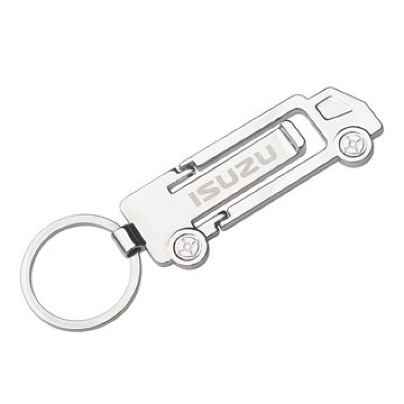 Llavero Metalico en forma de Camion con Stand para Celular