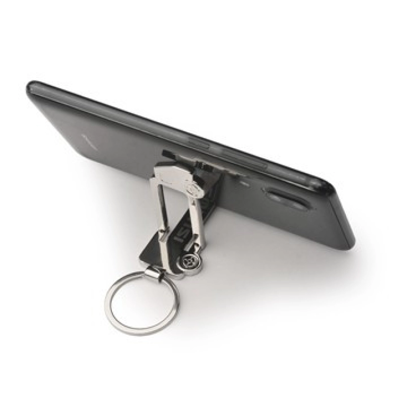 Llavero Metalico en forma de Camion con Stand para Celular