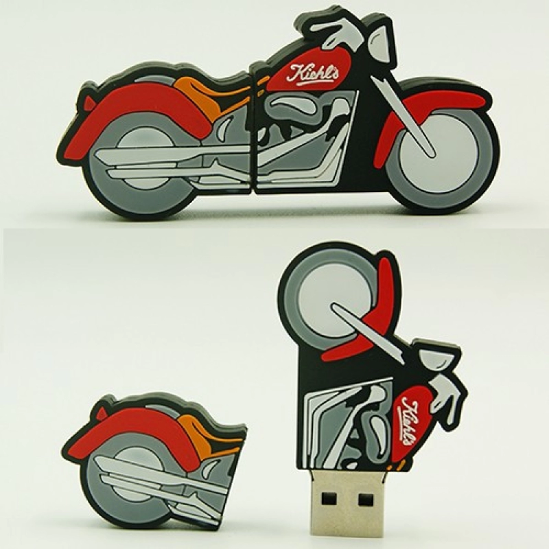Memoria USB en PVC 2D diseño Motocicleta