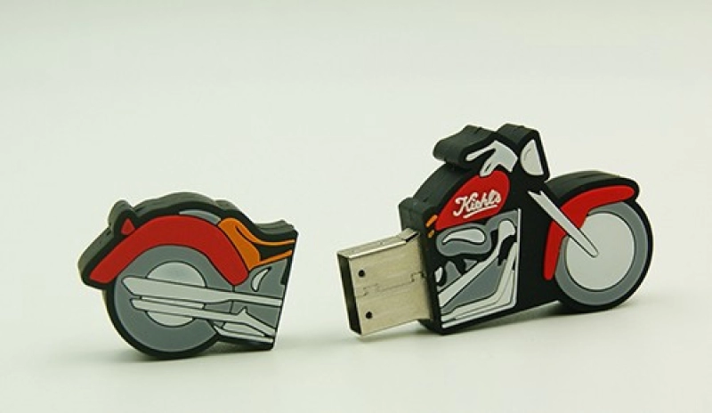 Memoria USB en PVC 2D diseño Motocicleta