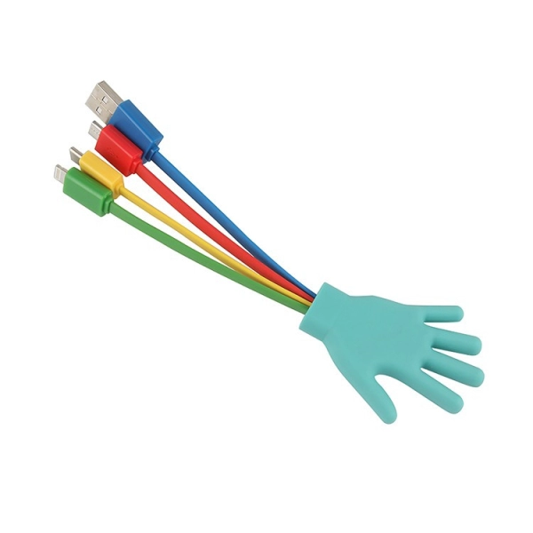 Cable Multiconector x 3 en PVC 3D en diseño personalizado