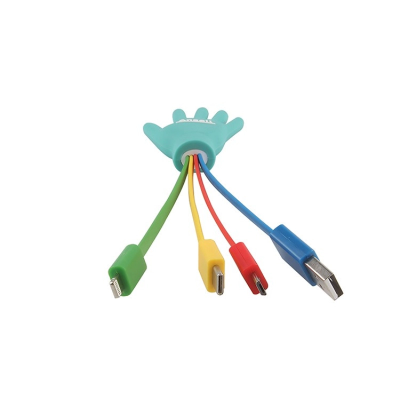 Cable Multiconector x 3 en PVC 3D en diseño personalizado