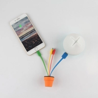 Cable Multiconector x 3 en PVC 3D en diseño personalizado