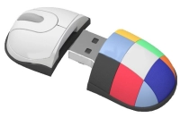 Memoria USB en PVC 3D diseño Mouse para PC