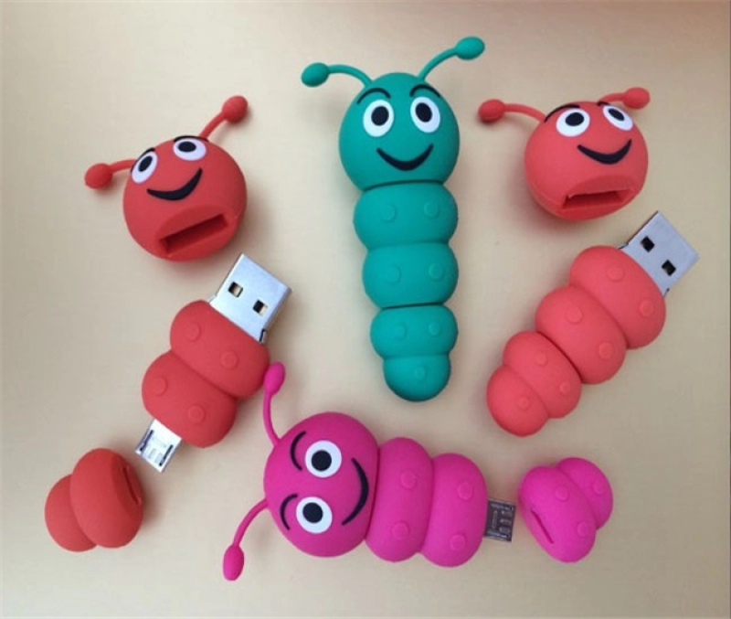 Memoria USB PVC 3D diseño requerido, con OTG