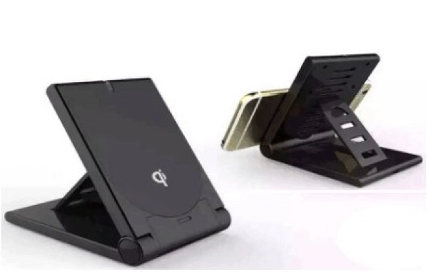 Stand Plegable con Cargador Inalambrico para Celular en ABS