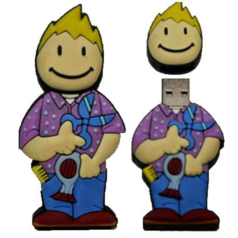 Memoria USB en PVC 2D diseño Estilista