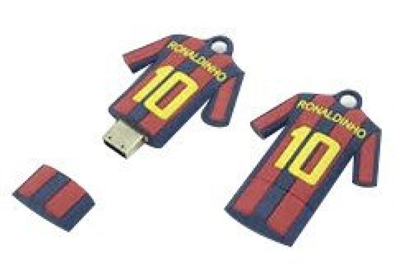 Memoria USB en PVC 2D diseño Camiseta de Futbol Barcelona