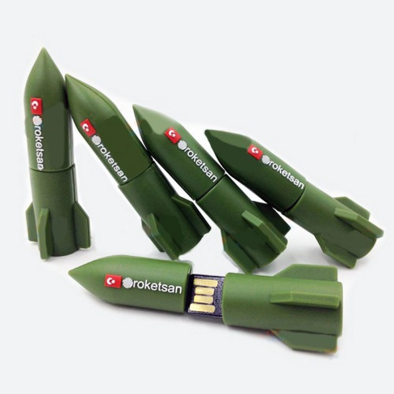 Memoria USB en PVC 3D diseño Cohete