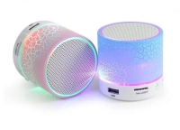 Parlante Bluetooth 3.0 en ABS, 60 x 60 x 58 mm,  peso 90 gramos