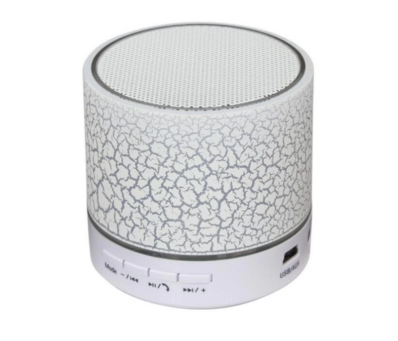 Parlante Bluetooth 3.0 en ABS, 60 x 60 x 58 mm,  peso 90 gramos