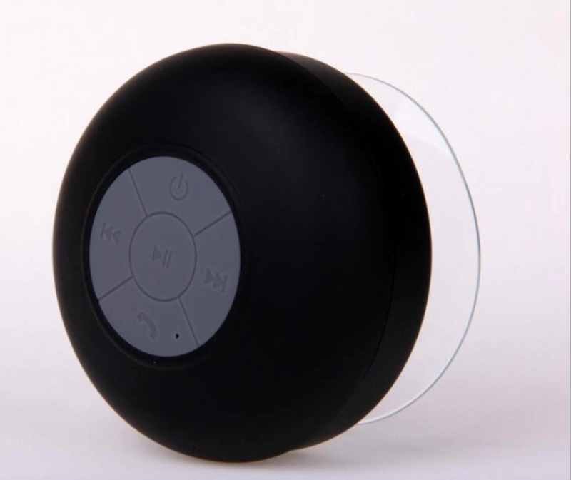 Parlante Bluetooth Waterproof con chupa para ducha, tamaño 80x80x45 mm