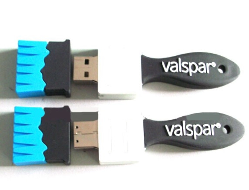 Memoria USB en PVC 2D diseño Brocha
