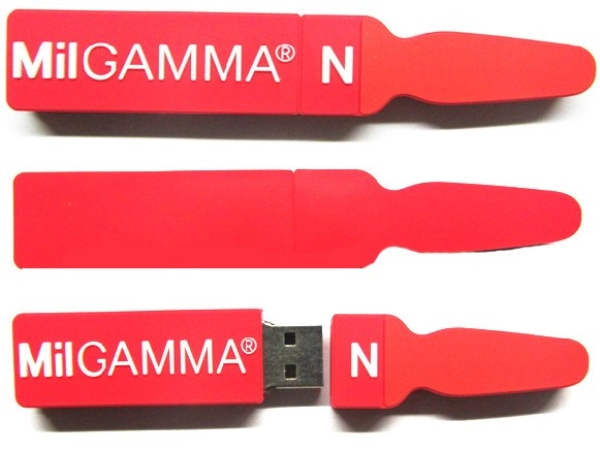 Memoria USB en PVC 2D diseño Lima para Pulir