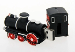 Memoria USB en PVC 3D diseño Locomotora