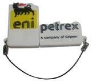 Memoria USB en PVC 2D diseño Logo Eni Petrex