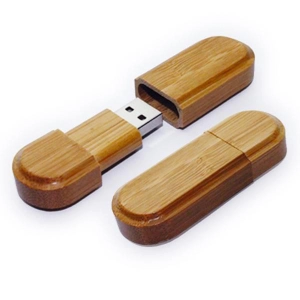 Memoria USB ovalada en madera