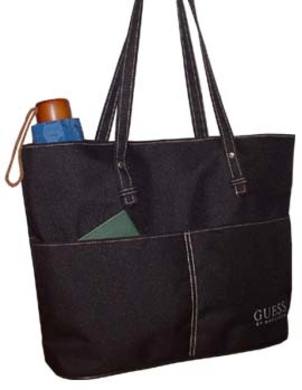 Bolso Melrose, en lona, de 31.5 x 25.5 x 10 cmts