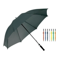 Paraguas Tipo Golf de 27”, automático, mango espumado, estructura metalica.