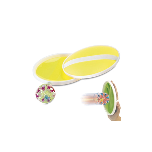 Set de Raqueta plásticas con bola de chupas, 18 de diametro.