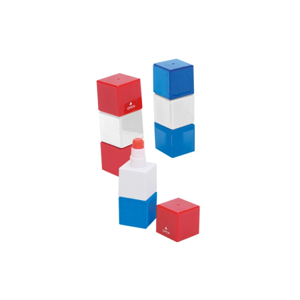 Resaltador Rubik, de cera, no se seca, 7.8 x 2.6 x 2.6 cmts