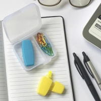 Set Twin Cera, con 2 resaltadores de cera y clips en caja, 7.9 x 6.8 cmts