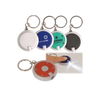 Llavero Apollo, con luz LED, 4 cmts de diametro