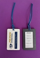 Identificador de Maletas microinyectado Rectangular, alto relieve, 10.3 x 6.3 x 0.3