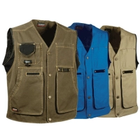 Chaleco Vikings, para Periodista, en Drill, con 4 bolsillos