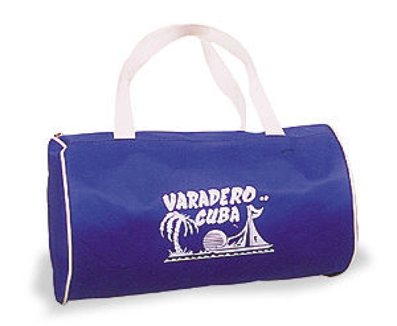 Tula Iran, en lona, con manijas de agarrar,  34 de ancho, 20 cmts diametro lateral