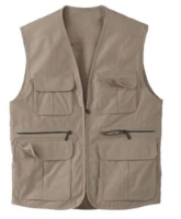 Chaleco Periodista España, 6 bolsillos, en tela Drill,