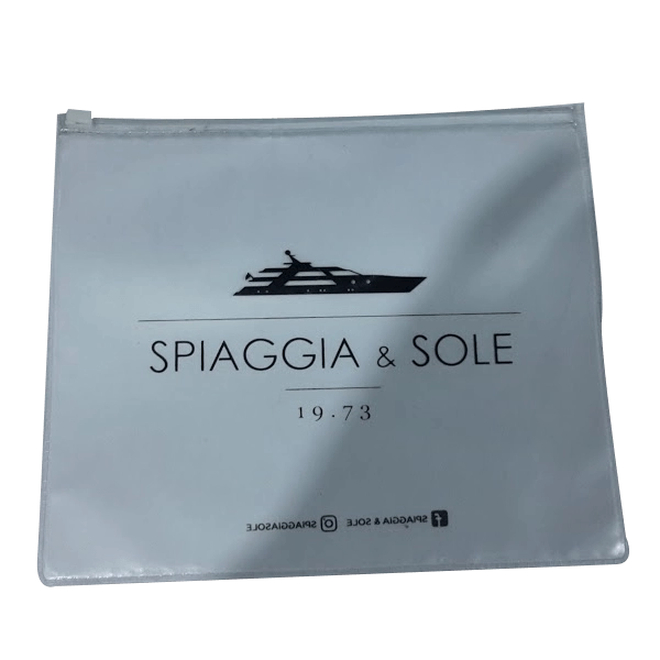 Estuche Electrosellado, con zipper plastico, 23 x 20 cmts