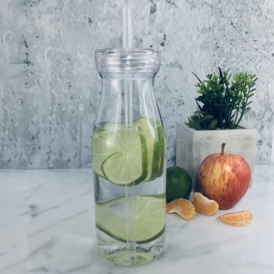 Vaso Pitillo Eleven, plastico, libre de BPA, 500 ml, 19.5 x 6.5 cmts